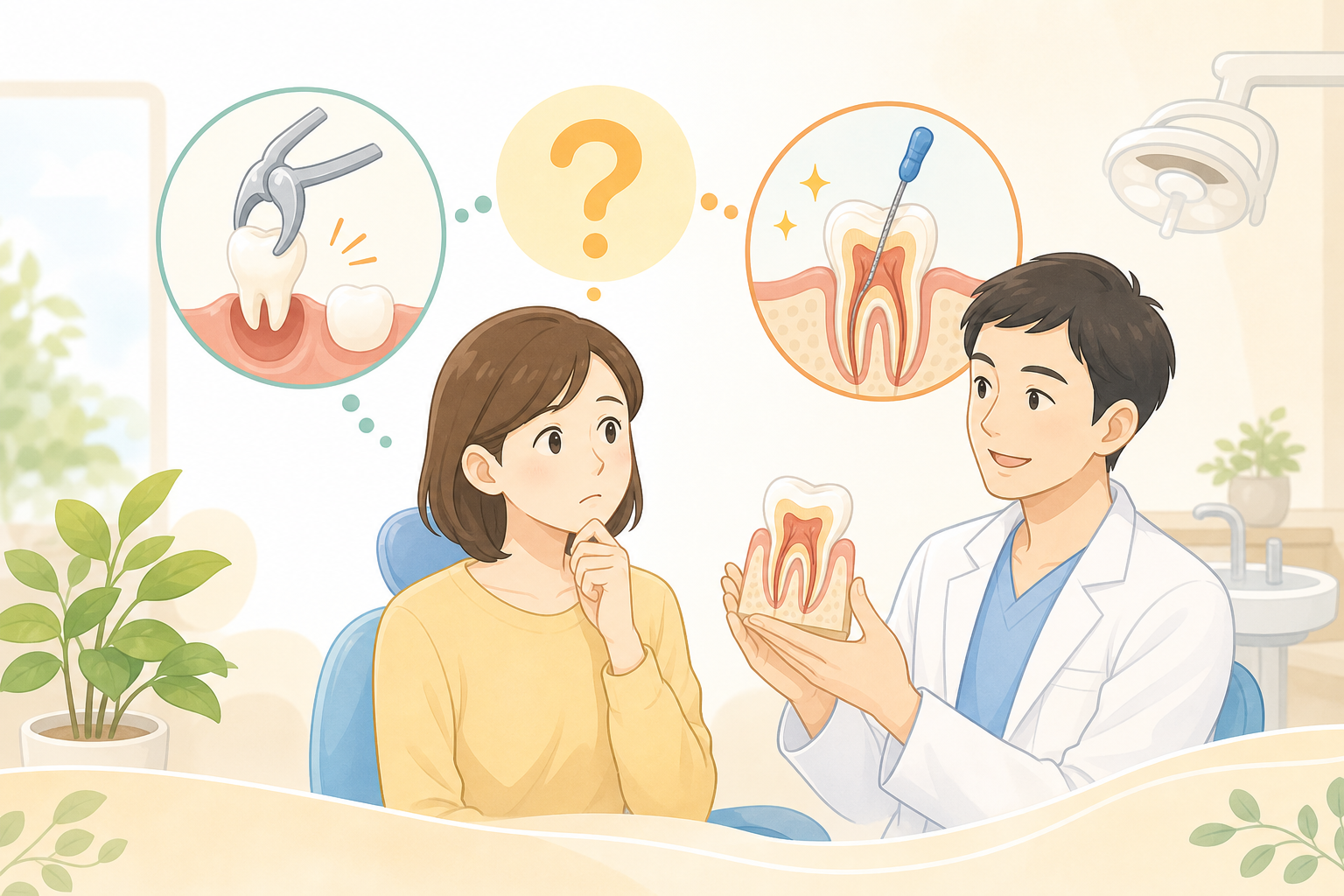 抜歯か根管治療か迷ったときに知っておきたい3つの判断基準